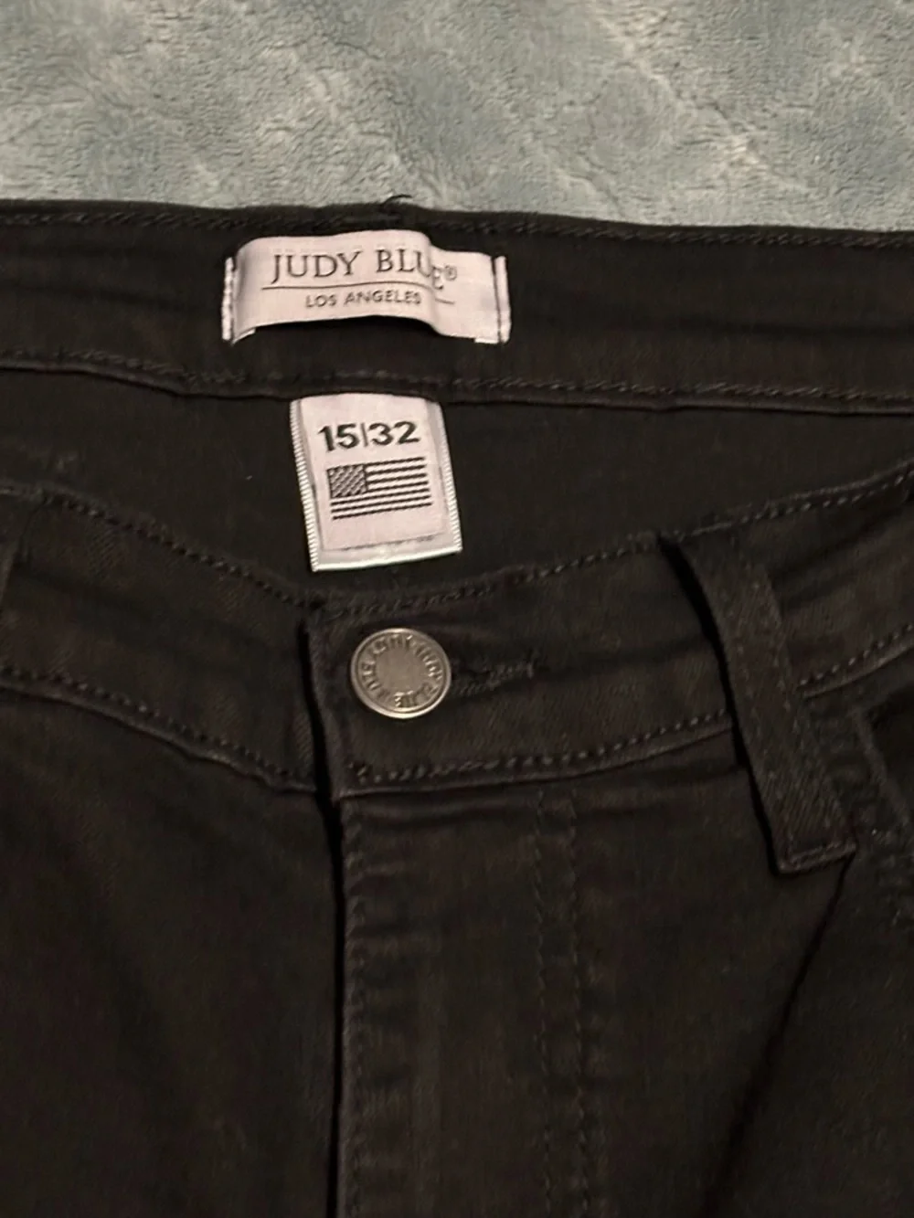 Judy Blue Jet Black Midrise Slim Jeans Size 15 / 32 NWOT - Picture 6 of 8
